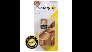 Safety First Drawer Latch Installation | Baby Proofing | Drawer Locks