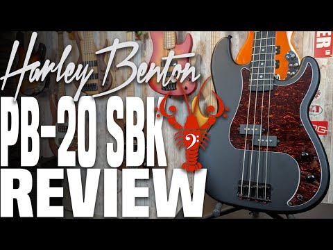 Harley Benton PB-20 SBK - Matte Black Budget P Bass Madness! - LowEndLobster Review