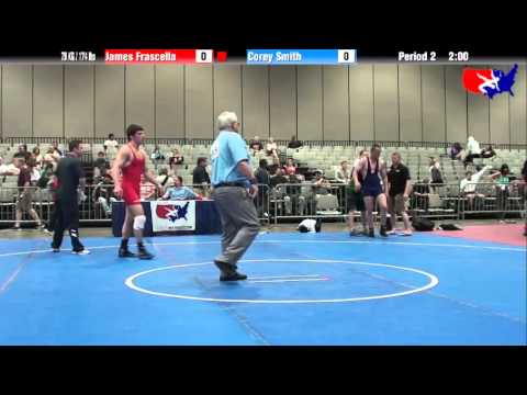 James Frascella vs. Corey Smith at 2013 Junior Nationals - FILA - FS