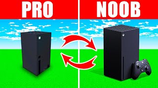Minecraft NOOB vs. PRO: SWAPPED XBOX BUILD BATTLE in Minecraft (Compilation)