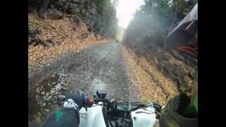 preview picture of video 'Epic ATV Snowshoe Rails to Trails GoPro Fun'