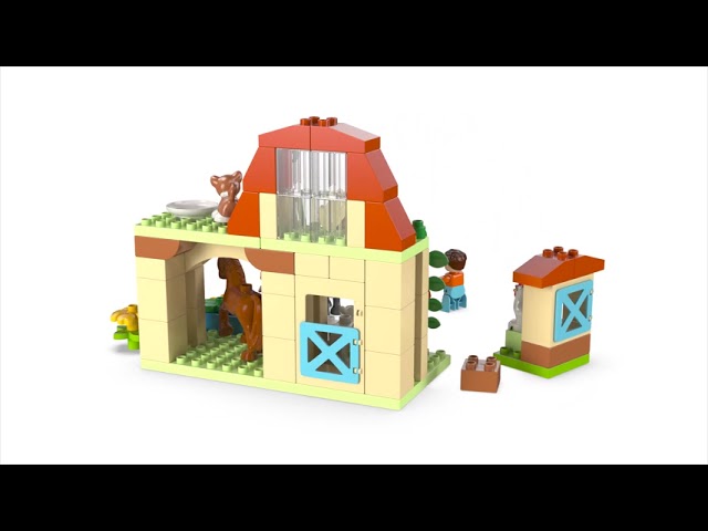 Vídeo relacionado con Lego Mi Ciudad Duplo Cuidado de Animales en la Granja - Juguete Montessori para Bebés - Casa con Figuras de Animales Inc. Caballos, Vacas y Gallina - Regalo para Niñas y Niños de 2+ Años 10416