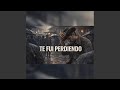 Te fui perdiendo