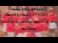 Tsela E Thata Jwang Lyrics Hymn Speech St Moses Choir