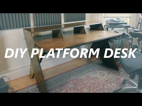 DIY Output Platform music studio desk - YouTube