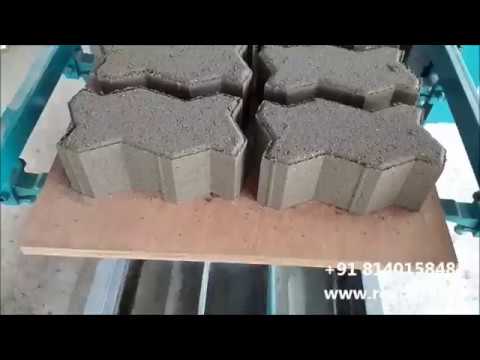 Zig Zag Interlocking Brick Machine