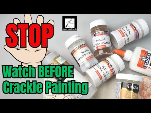 How to Use Different Types of CRACKLE  PAINT 🤔😵  | Tips &Tricks