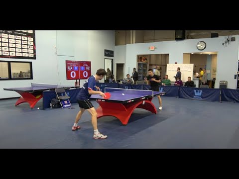 Westchester Table Tennis Center November 2022 Open Singles Finals - Romain Lorentz vs Junxiao Wang