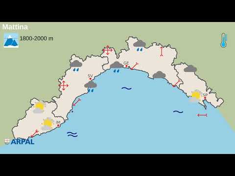 22 febbraio 2023, le video previsioni Arpal