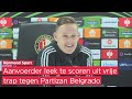 Toornstra na nieuwe zege van Feyenoord op Partizan: 'Wie weet waar het gaat eindigen'