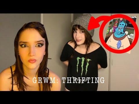 GRWM: to go on a grand journey of thrifting (also make up tutorial) 
