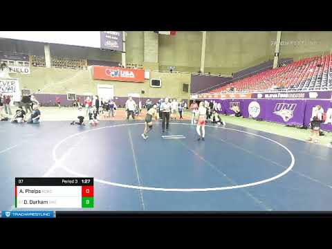 97 Lbs Champ. Round 1 - Dominick Durham, Scorpion Wrestling Club Vs Austin Phelps, Arlington Cardi