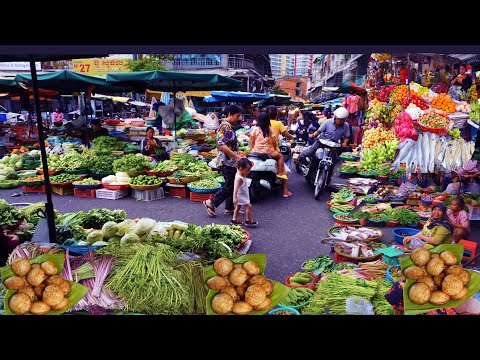 Amazing Cambodian food tour, food market compilation, massive supplies of foods