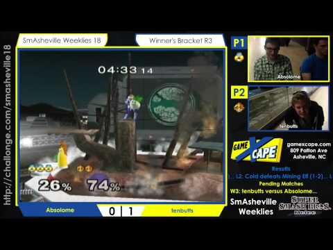 SW18 Winners' Semifinals - Absolome (Sheik) vs tenbutts (Peach)