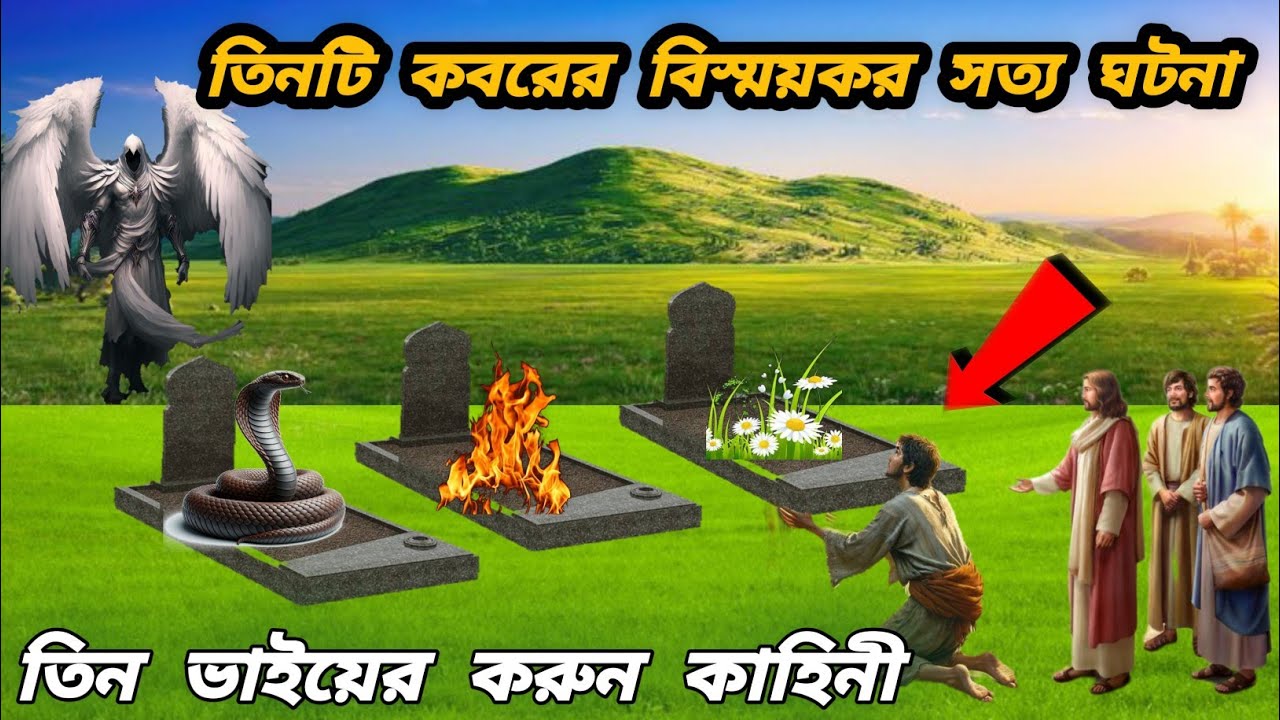 "তিন ভাইয়ের কবরের শিক্ষণীয় কাহিনী: জীবনের আসল মূল্য ও ঈমানের পথ"