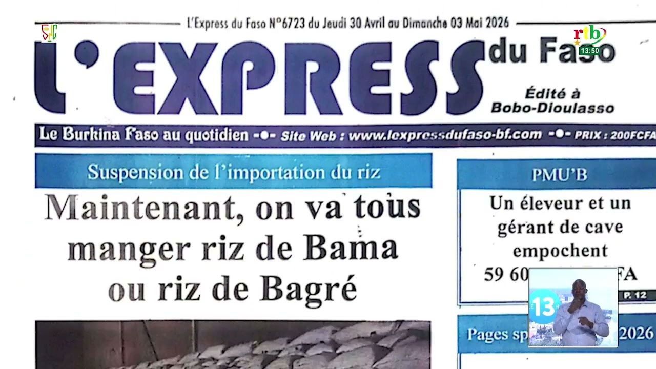 Revue de presse du 30 avril 2026
