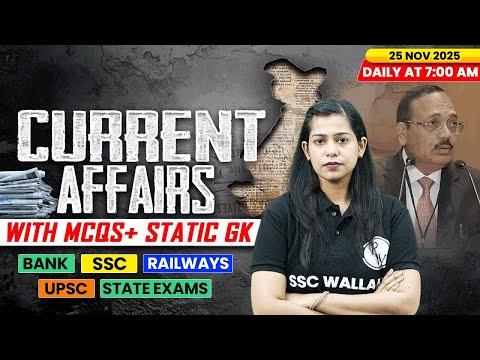Current Affairs Today | 25 November Current Affairs 2025 | Daily Current Affairs | By Krati Mam