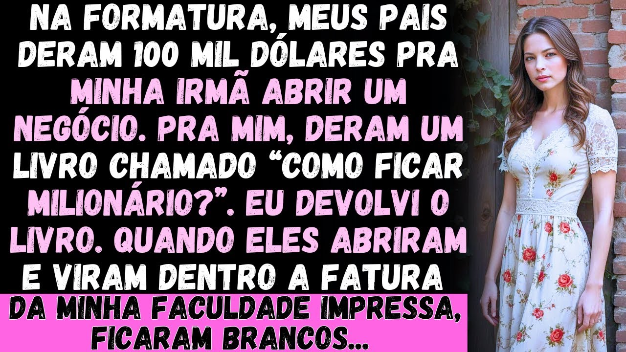 Meus pais deram 100 mil dólares pra minha irmã abrir um negócio. E pra mim? Um livro chamado 'Como F