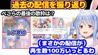 ぺこらが7周年を迎えて過去の配信を振り返りる＋あくたんとLINEした話＋ドラクエ展覧会に行った話など【ホロライブ切り抜き/兎田ぺこら/雑談まとめ】
