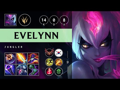 Evelynn Jungle vs Xin Zhao - KR Grandmaster Patch 25.19