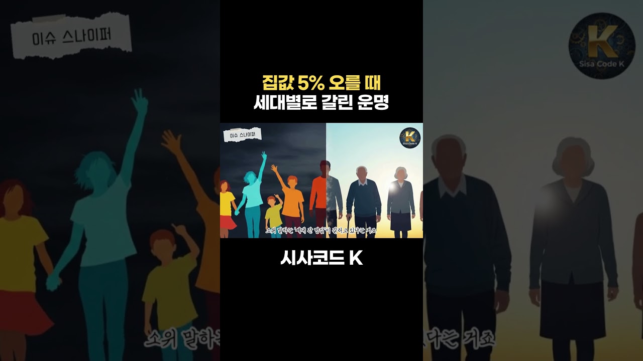 집값 5% 오를 때 세대별로 갈린 운명