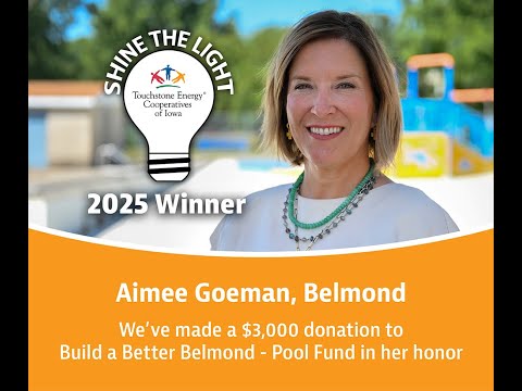 2025 Shine the Light winner: Aimee Goeman with Build a Better Belmond - Pool Fund