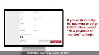 How to pay bill | HSBC Online Banking