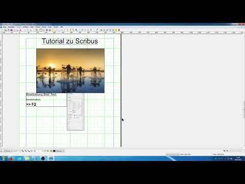 SCRIBUS - Datei öffnen, Bilder und Texte anordnen, Eigenschaften, dpi-Fehler - Thema Landwirtschaft
