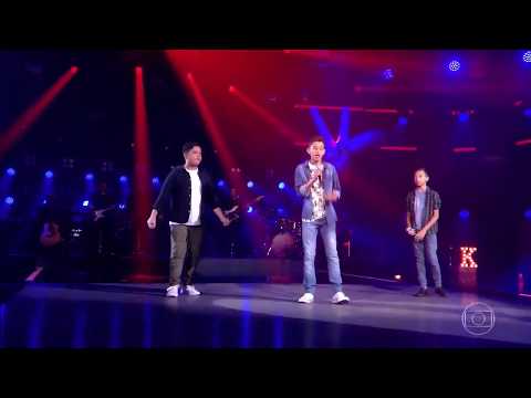 Benício Abraão, Enzo Zakimi e Felipinho cantam o hit do Mc Bruninho, ‘Jogo do Amor
