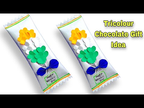 DIY Independence Day Chocolate Gifts Wrap And Design  | Tricolour Chocolate Gifts Wrap | Paper Craft