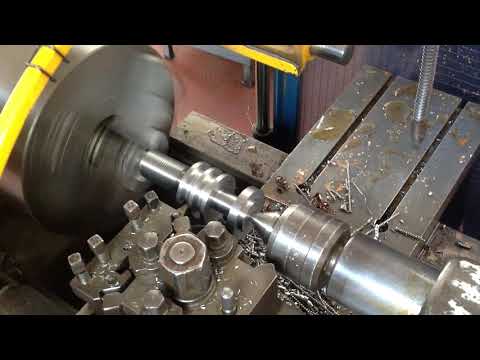 Realizzazione di puleggia a due gole al tornio