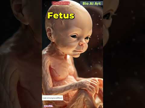 Microscopic view of the developing embryo | Human Anatomy | Bio AI Art | 02