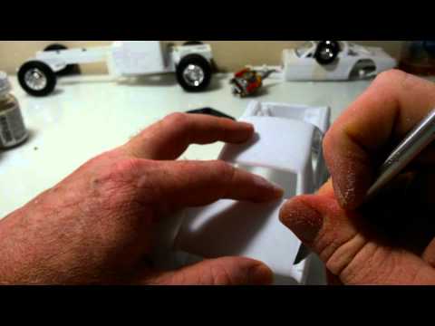 How to shave drip rails on scale models