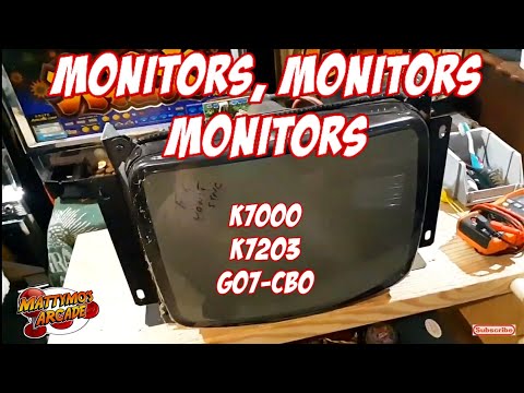 Arcade Monitor Repair: Wells Gardner K7000 and K7203, and an Electrohome G07-CBO