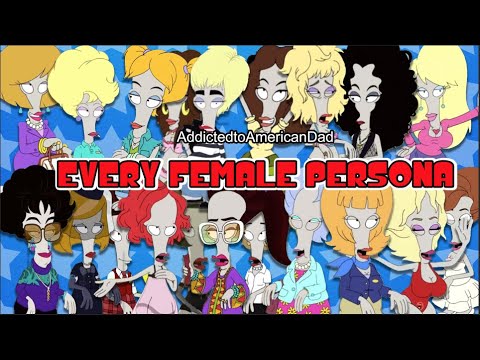 American Dad - Every Roger Female Persona