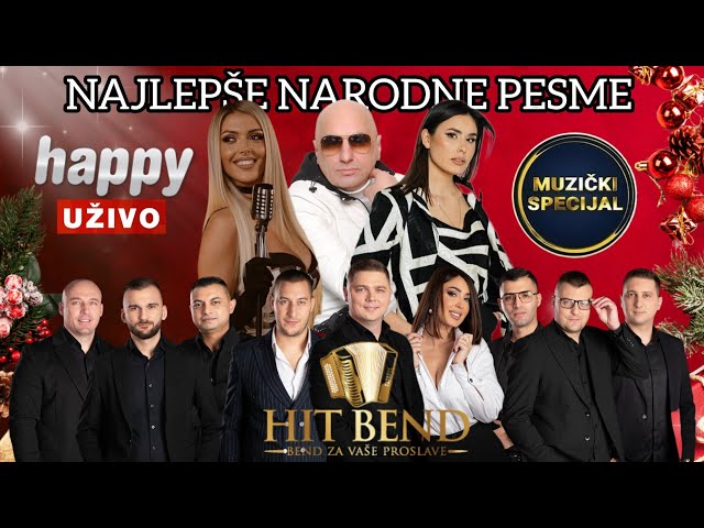 BOŽIĆNA EMISIJA - Najlepše narodne pesme - Bojana Golubović | Buba Jovičić | Jele | LIVE - HAPPY TV