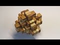 3d puzzle bamboo pineapple - solving 