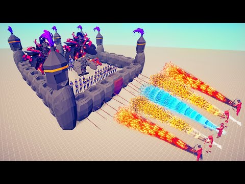 CASTLE vs 5x EVERY GOD - Totally Accurate Battle Simulator TABS