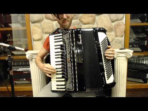 SCANSUPVI2S120BK - NEW Black Scandalli Super VI 2S Piano Accordion LMMH 120 $8999