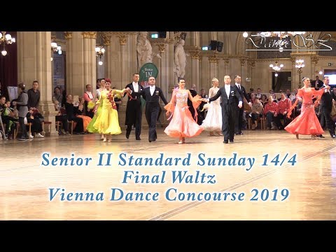 Vienna Dance Concourse 2019 - Senior II Standard Waltz Final WDSF - 14 April 2019