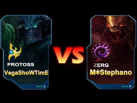 StarCraft 2 - MǂStephano[Z] vs  VegaShoWTimE[P]  (Commentary)