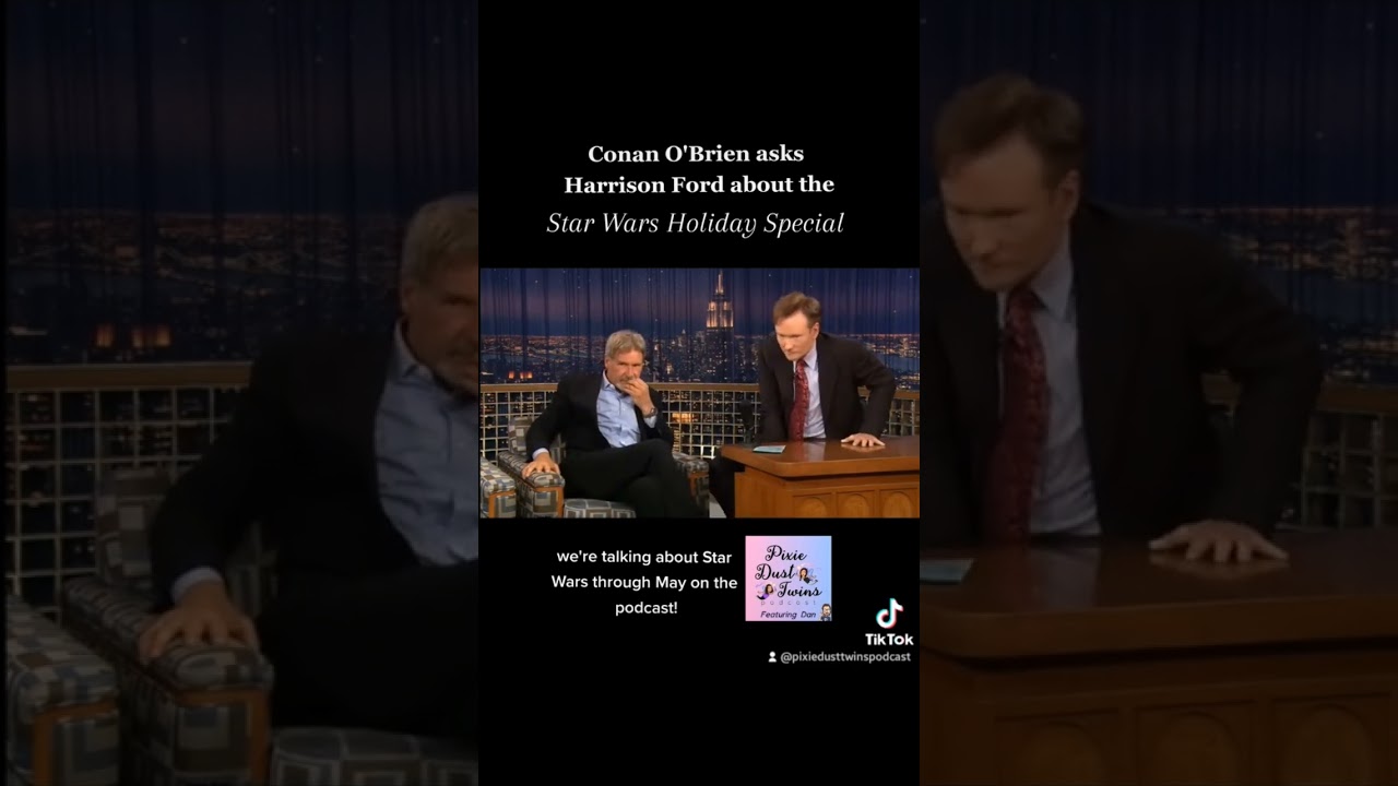 Harrison Ford relives the horrible Star Wars Holiday Special thanks to Conan #starwars #harrisonford
