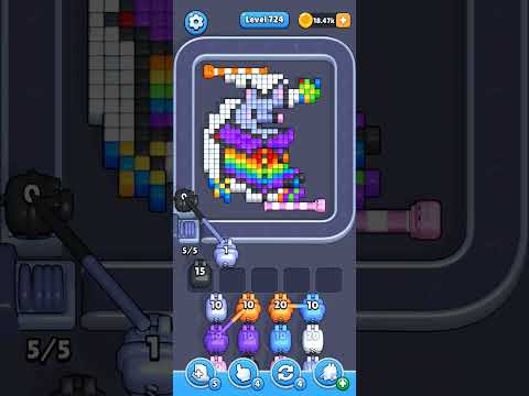 Pixel Flow Level 724 Walkthrough