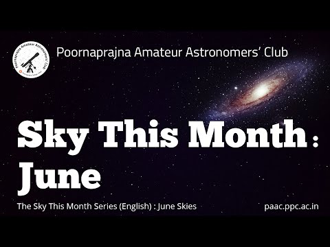 Sky This Month : June.    ft. Dr. A.P. Radhakrishna | Poornaprajna Amateur Astronomers' Club | PAAC