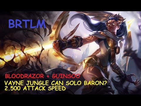 BRTLM VAYNE JUNGLE 2500 ATTACK SPEED SOLO BARON NASHOR