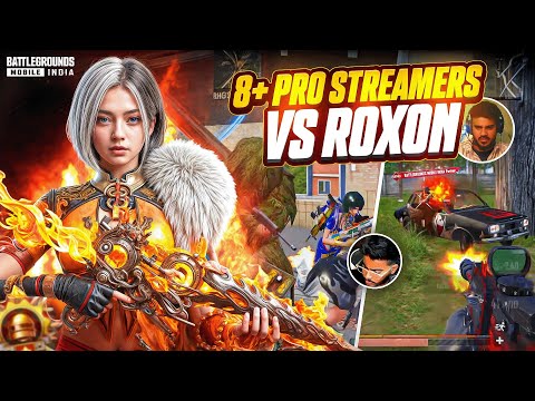10 + Pro Streamer’s Vs Roxon😱 Pro Streamers Gone Crazy After Fights🤯Fastest Bgmi Player🔥 | BGMI