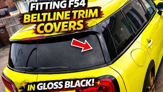 How to Install Black Beltline Trim Covers MINI F54 Clubman Step-by-Step Alternative to tape SMPS2012