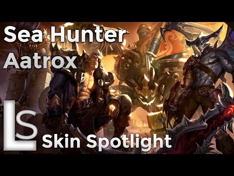 Sea Hunter Aatrox - Skin Spotlight - Burning Tides Collection - League of Legends