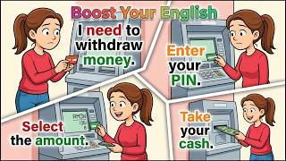 ATM English for Beginners – 15 Easy Sentences You MUST Know! 🏧💳 #nativeenglish #english