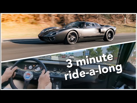 Superformance GT40 Highway Pull & Short Cruise HIGH REV & LOUD #cars #racecar